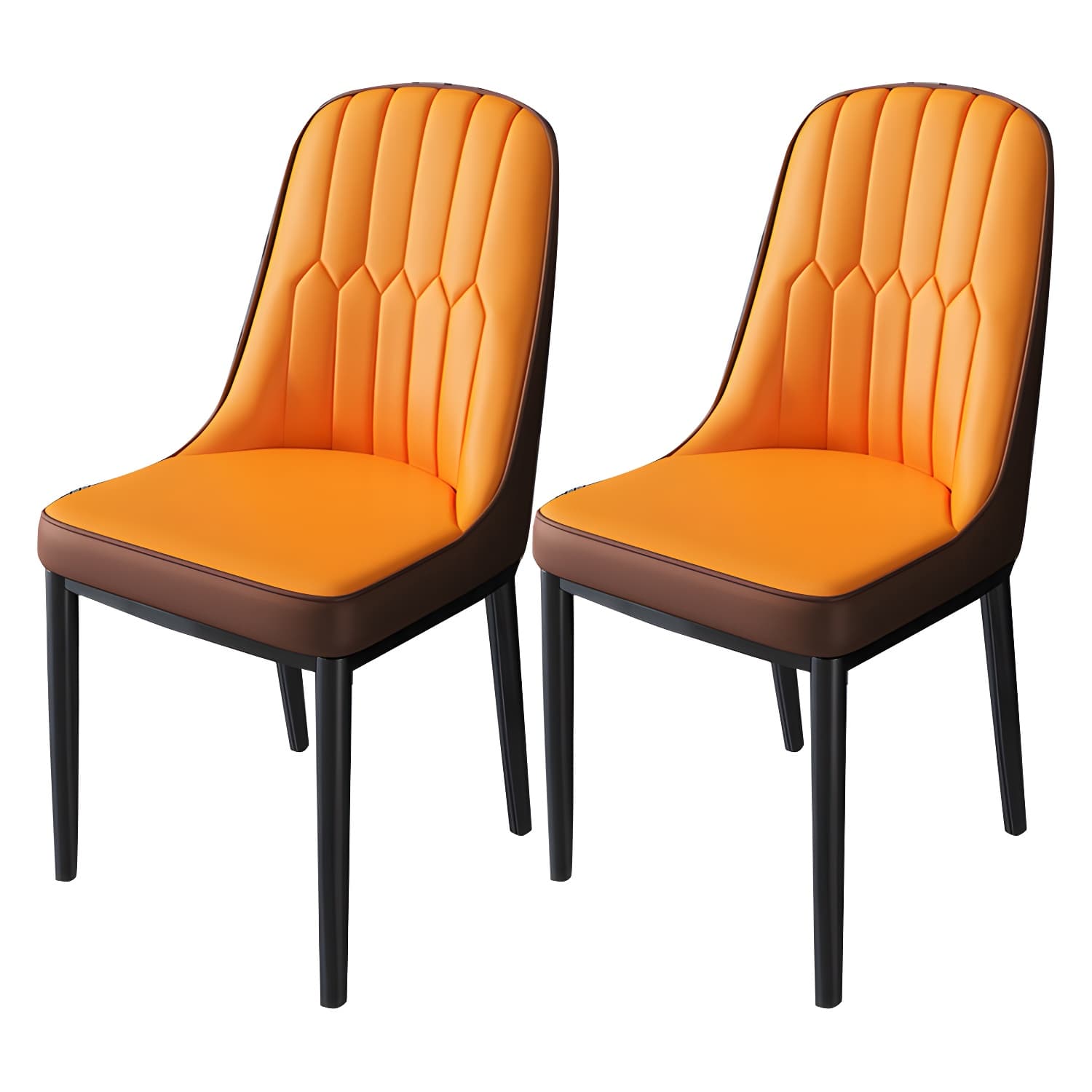 Nordic Style Kitchen Metal Dining Chair Dining Parsons Armless Side Chairs