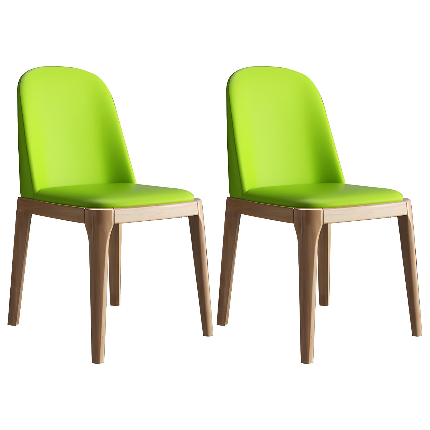 Scandinavian Home Side Chair Parsons Back Wood Armless Dining Room Chair - image 8