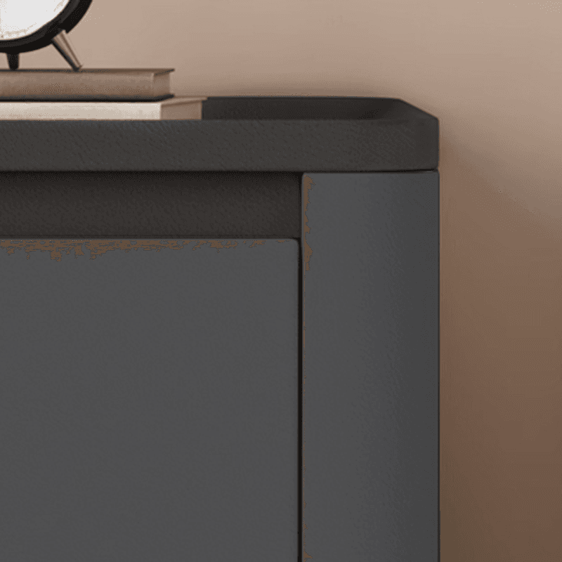 Stylish Bedside Cabinet Nightstand with 2 Drawers and Sintered Stone Countertop - image 10