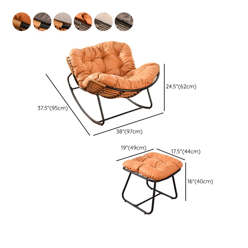 Ergonomic and Stationary Cotton Nursery Recliner with Back - image 20