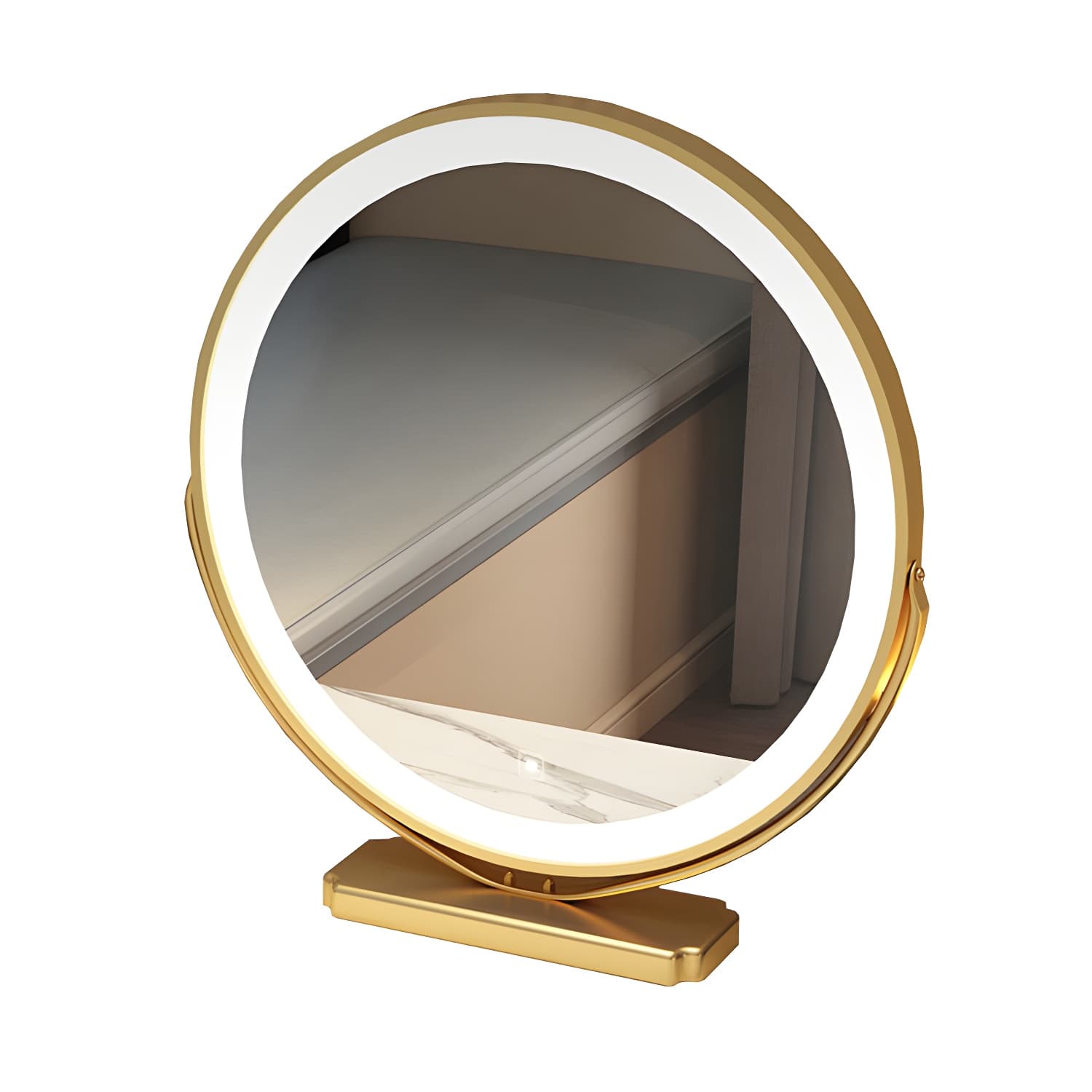Lighted Mirror Vanity Dressing Table Bedroom Makeup Vanity with Drawer - image 13