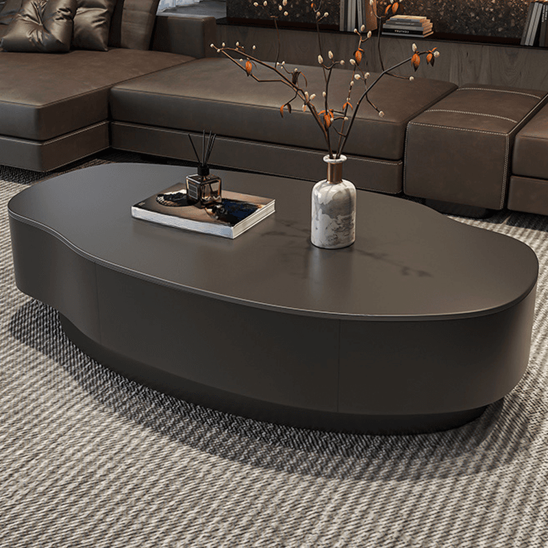 Double Nesting/Single Round/Irregular Accent Table for Living Room with Slate/Glass Tabletop in a Casual Style - image 5