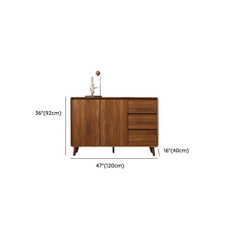 Ground Sideboard with 3 Drawers, Cupboard, Standard/Narrow Size, Timber Countertop, Adjustable Shelving, and 2 Doors/1 Door - image 18