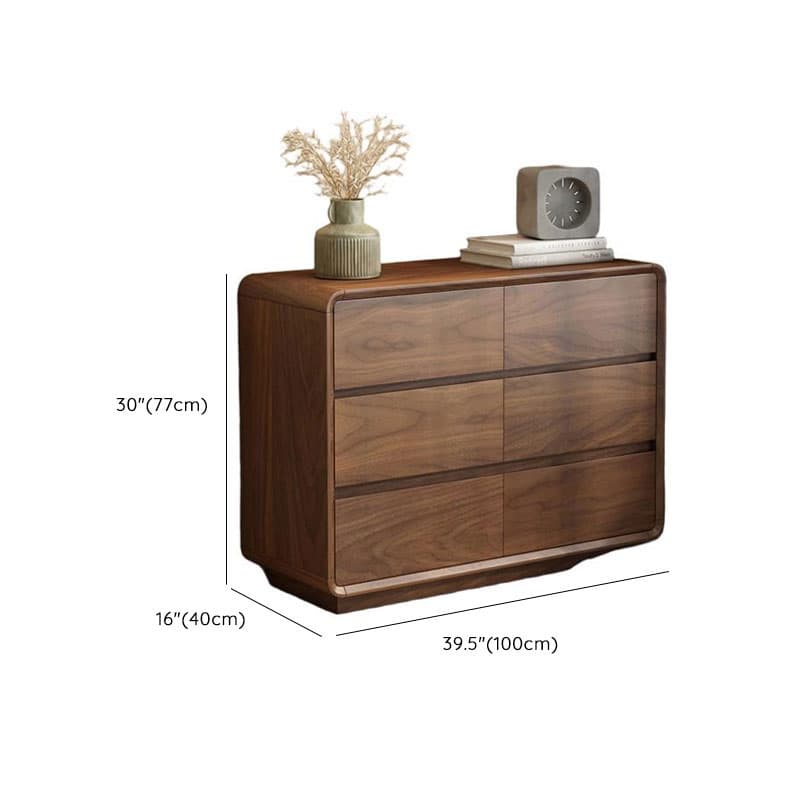 Cocoa Simplistic Natural Wood Double Dresser/Bachelor Chest/Lingerie Chest with 6/9/5 Drawers in Horizontal/Vertical Orientation - image 15