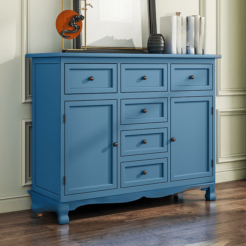 Independent Damp-proof Accent Chest/Accent Cabinet in Wood with Drawers in a Retro Style - image 3