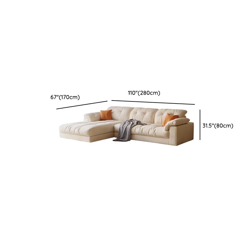L-Shape Velvet Sofa Chaise with Button-tufted Upholstery - image 20