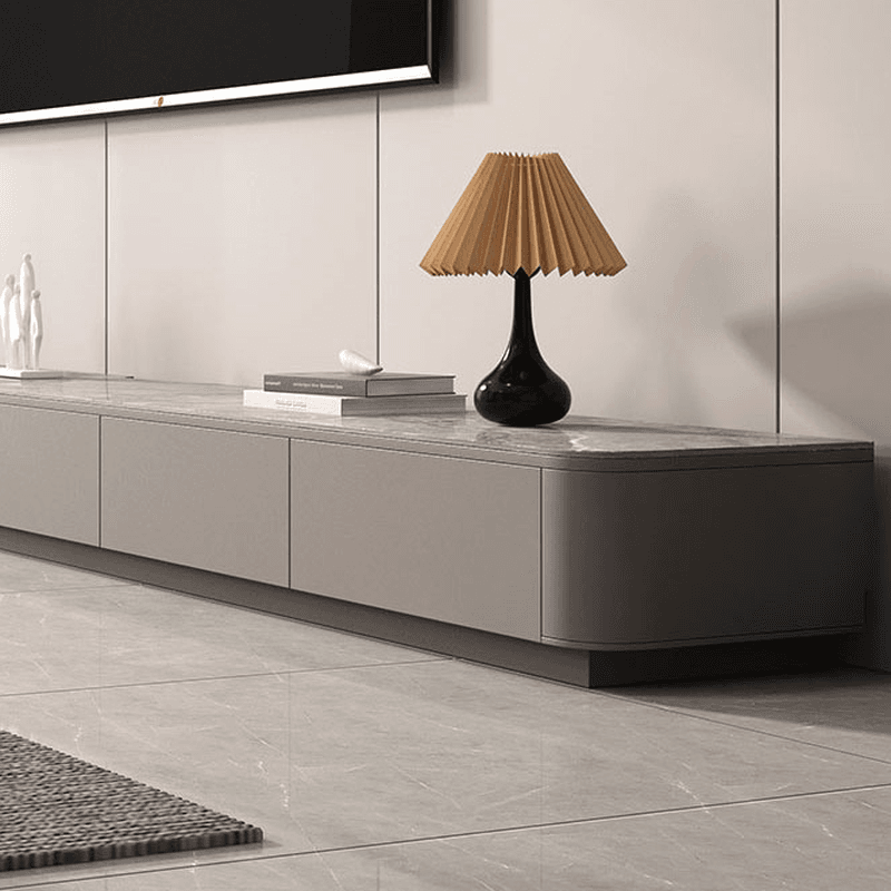 Rectangular Natural Wood TV Stand for Drawing Room - image 10