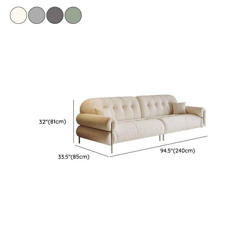 Modish Solid Color Stain Resistant Standard Sofa/Loveseat for 3-seater/4-seater/5 Person - image 15