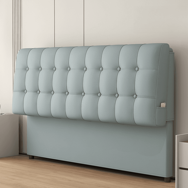 King(76"W x 80"L)/Queen(60"W x 80"L)/Full(54"W x 75"L) Button-tufted Rectangular Panel Headboard with Sponge, Wood Frame and With Legs, Standard（36-55“） H