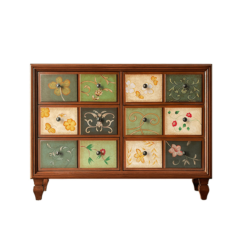 Modern Simple Style Timber Double Dresser/Semainier/Bachelor Chest with 6 Drawers/5 Drawers/3 Drawers Horizontal/Vertical - image 3