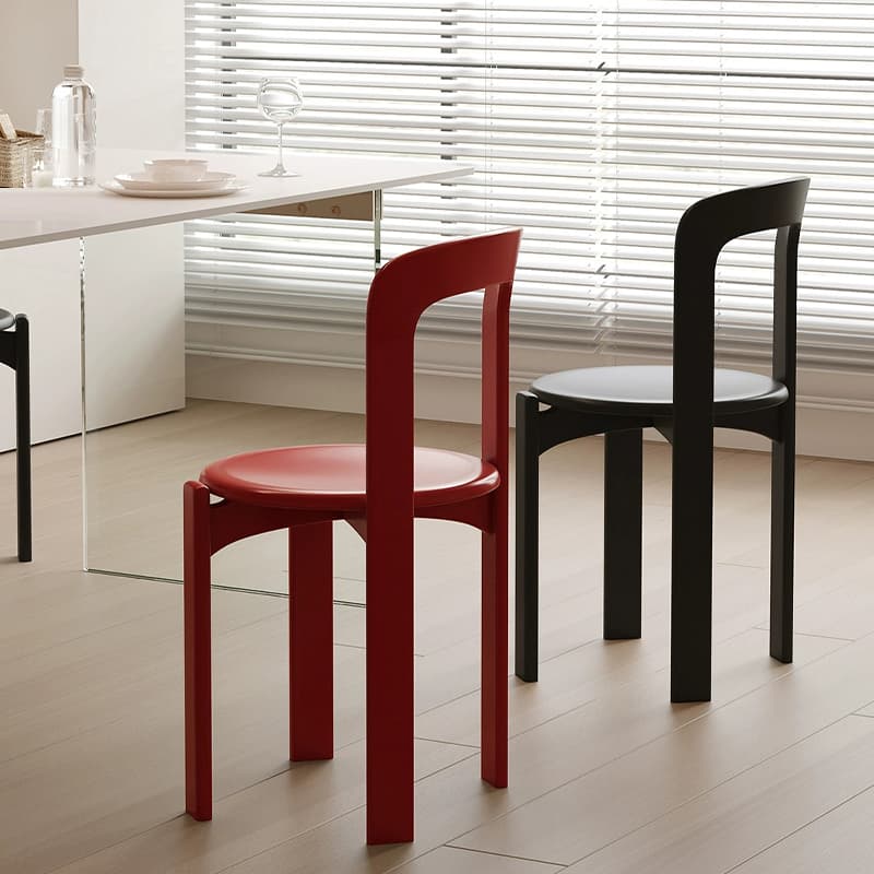 Modern Solid Wood Armless Dining Chair with Open Back for Kitchen & Dining - image 17