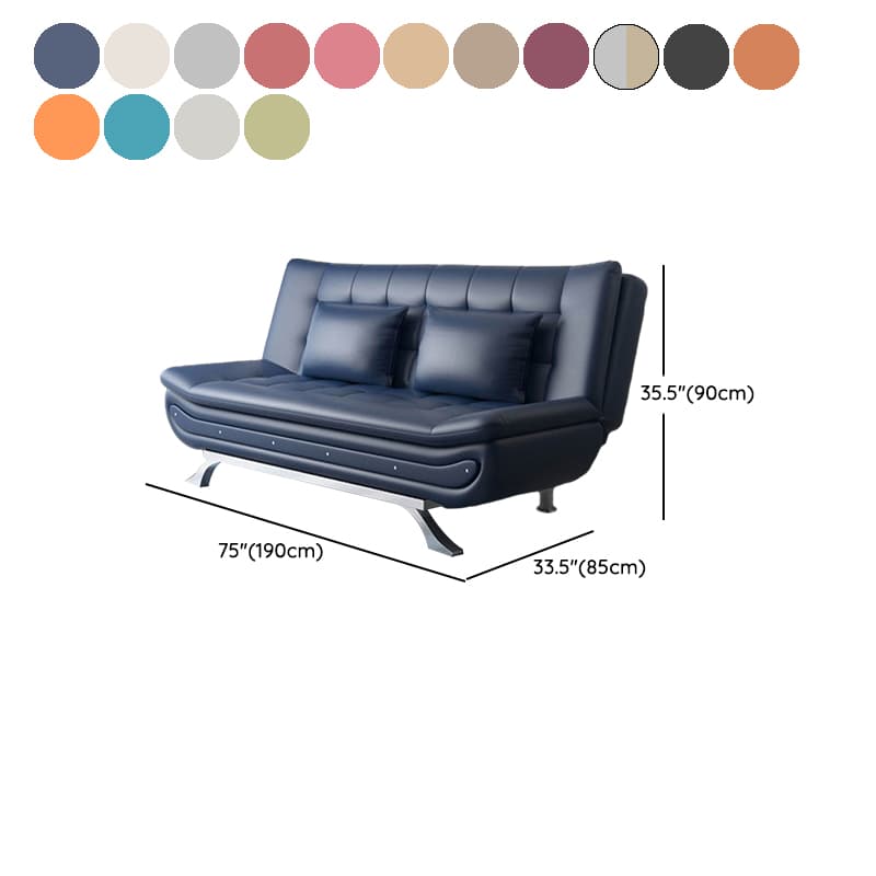 75'' Modern Armless Solid Color Sofa, Foam Filled Upholstery - Partial Assembly - image 22