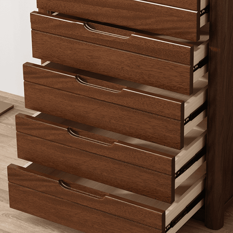 Trendy Walnut Wood Lingerie Chest/Double Dresser with 5/4/6 Drawers in Vertical/Horizontal Orientation - image 7