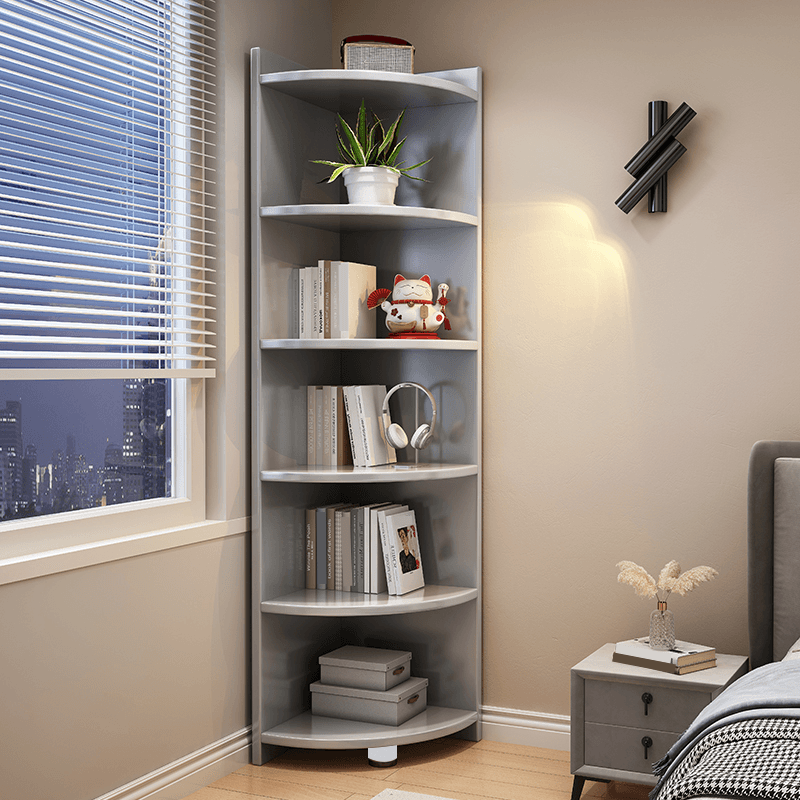 Casual Accent Chest Rubberwood White/Auburn/Gray Corner with 6 Exterior Shelves/4 Exterior Shelves/5 Exterior Shelves - image 7