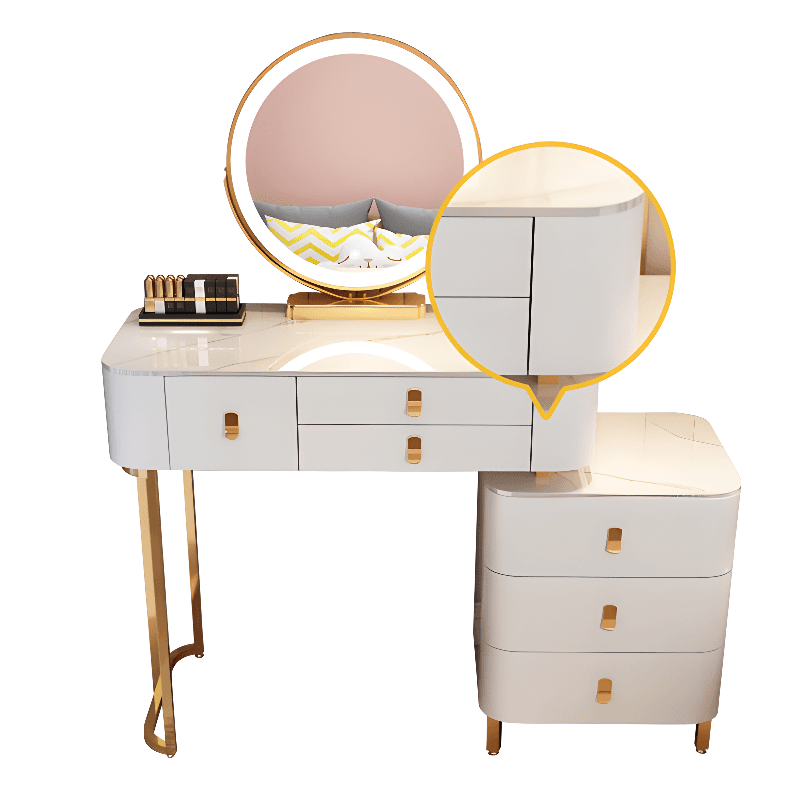 Multi-Purpose Scalable Vanity Set with Push-Pull Drawers, Adjustable Touch & Adjustable Brightness Lighting System, Dividers Included - image 5