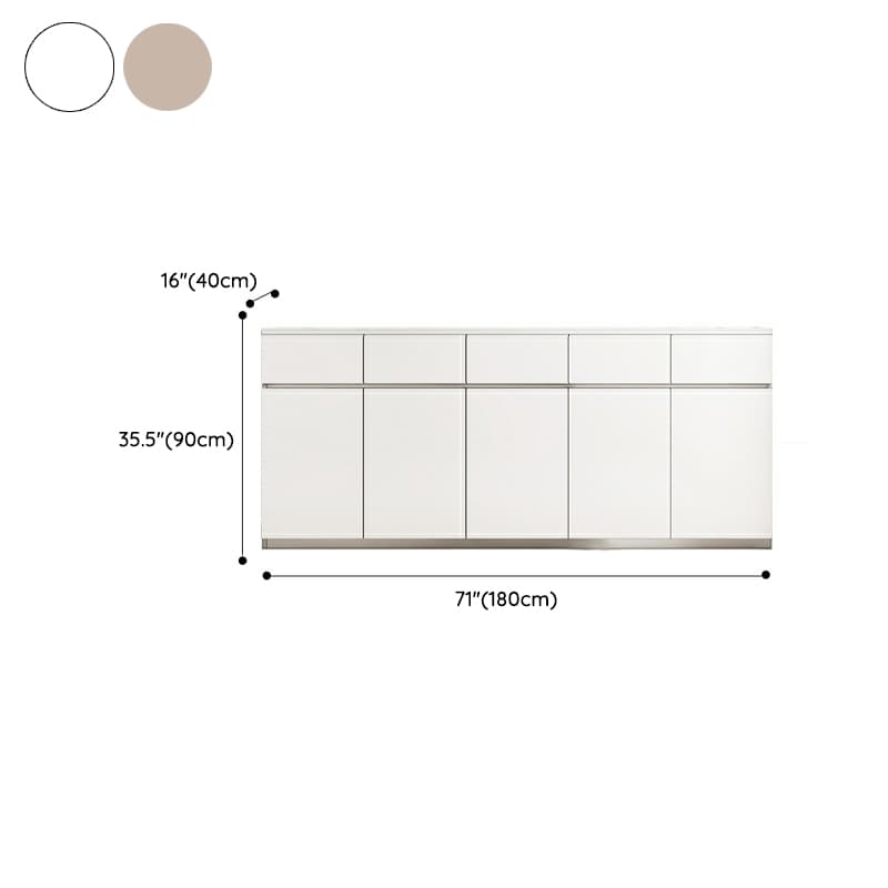 50'' Modern Wood Sideboard/Credenza with Drawers, Cabinets, and Non-adjustable Shelves - image 17