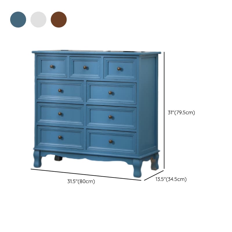 Independent Damp-proof Accent Chest/Accent Cabinet in Wood with Drawers in a Retro Style - image 20