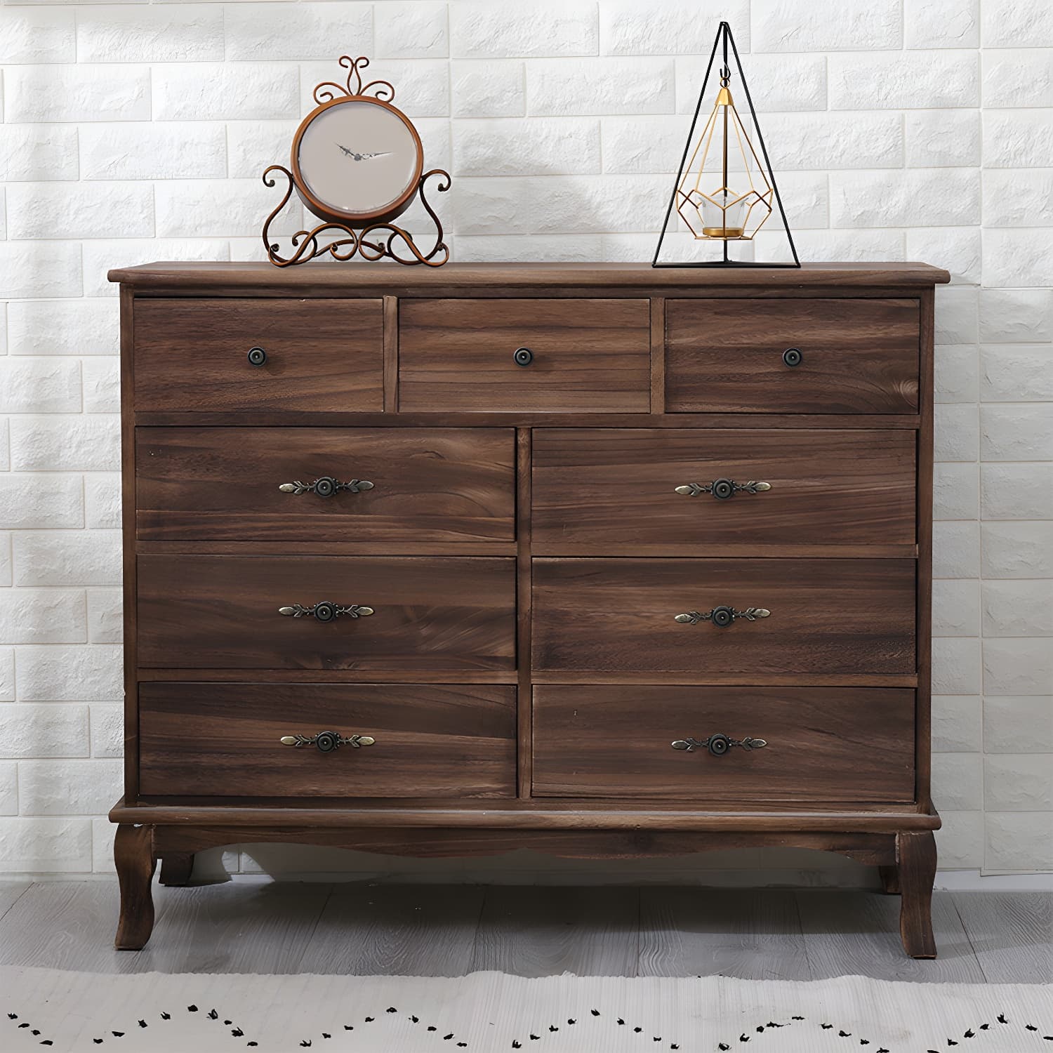 Nautical Storage Chest Bedroom Solid Wood Chest with Drawers - image 11