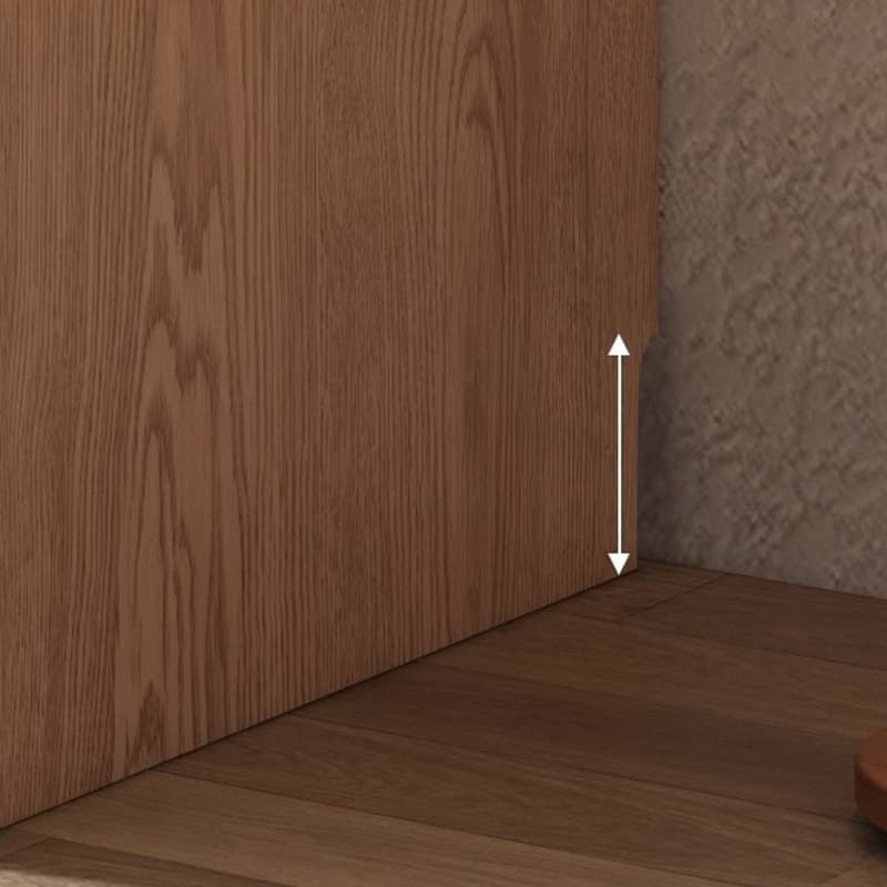 3-Drawer 0-Cabinet Natural Wood Wardrobe Armoire with 3 Clothing Rods - image 7