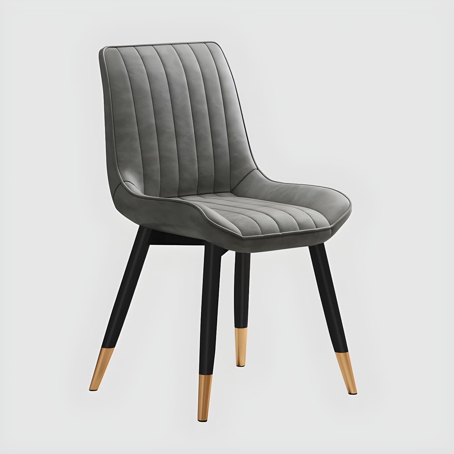 Glam Faux Leather Dining Chair Parsons Chair in Matte Finish for Home - image 11