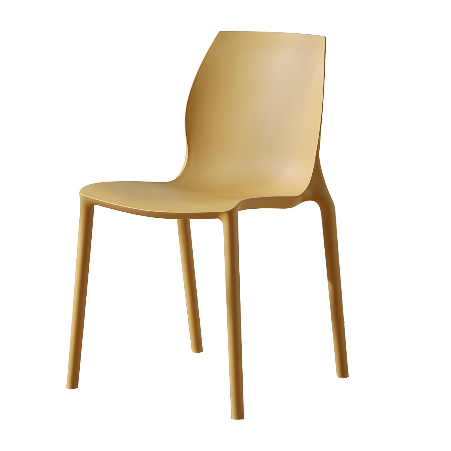 Contemporary Plastic Dining Room Chair Multicolor Stackable Side Chair - image 8