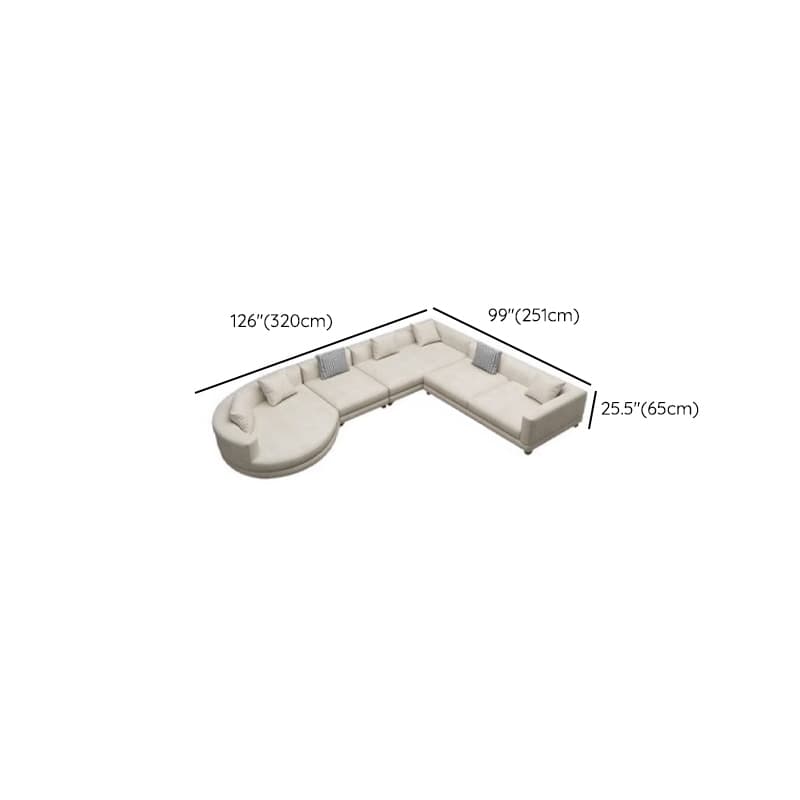 Living Space Use 4 Pc /5 Piece Set L-Shape Right Hand Facing Corner Sectional, 5-Seater /Seats 6 - image 21