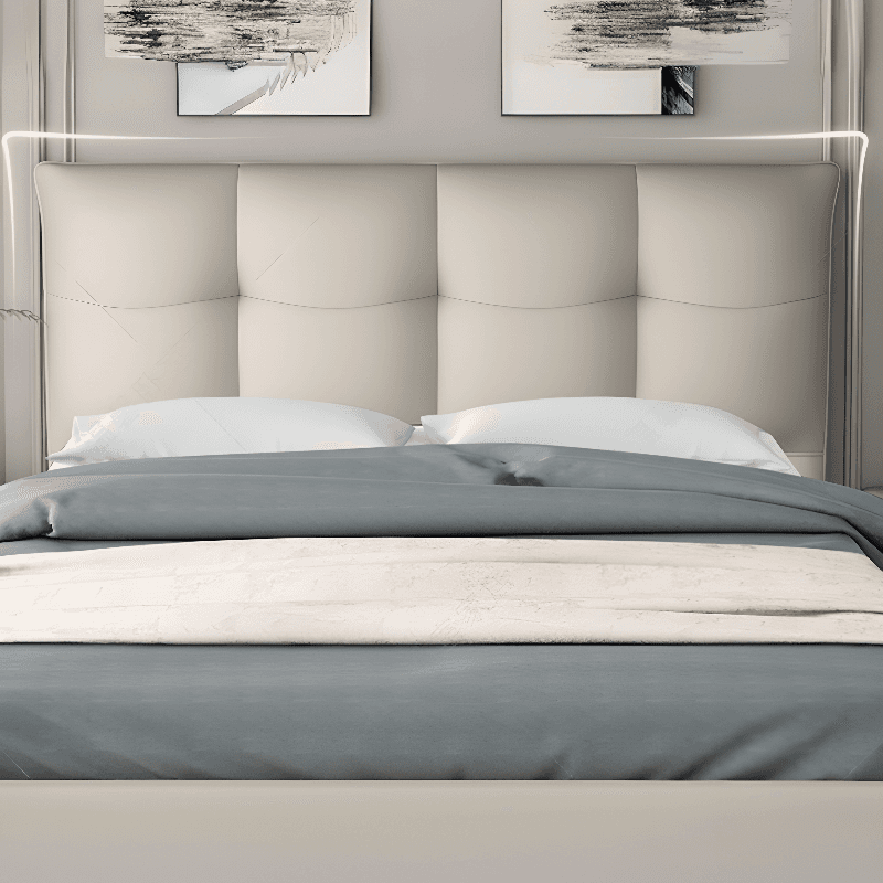Elegant Pine Wood Full Bed with Tufted Panel Headboard, Rectangle Shape, Sponge Fill, and Standard Height Legs Included - image 10