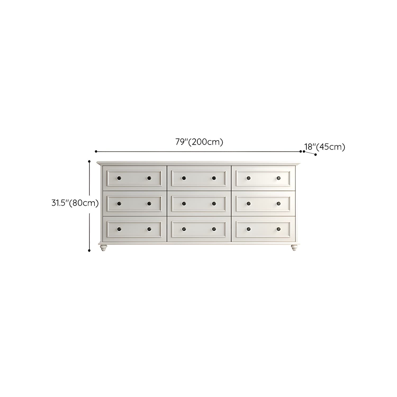 Solid Wood and Soft-Close Drawers Modern Chest with Wood Top - image 28