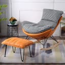 Upholstery Color Orange Houndstooth