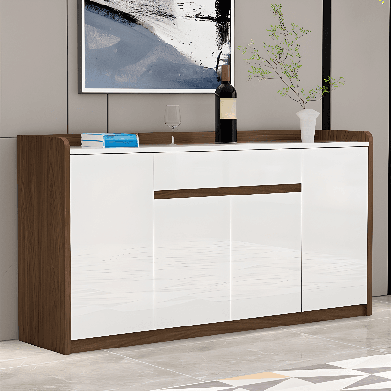 Minimalist Sintered Stone Buffet Table with 3 Drawers/Single Drawer, Closet, Standard/Wide/Narrow Size, Changeable Shelf, and 5 Doors/4 Doors/3 Doors - image 3