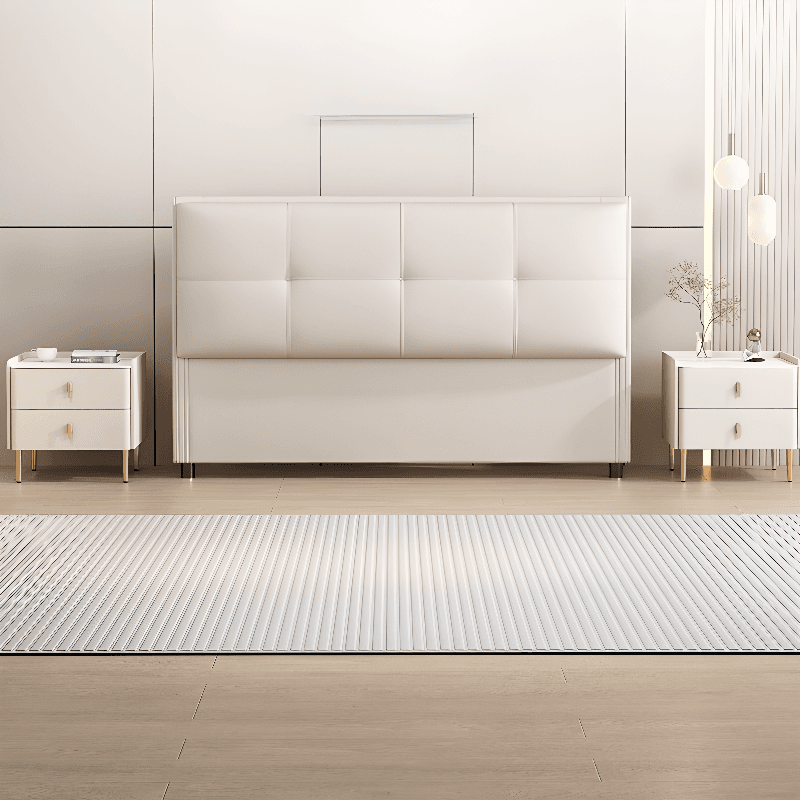 Modish Style Pine Wood Panel Headboard with No Distressing, Rectangle Shape for King/Queen/Full Bed, Featuring Sponge Upholstery Fill and Standard Height - image 7