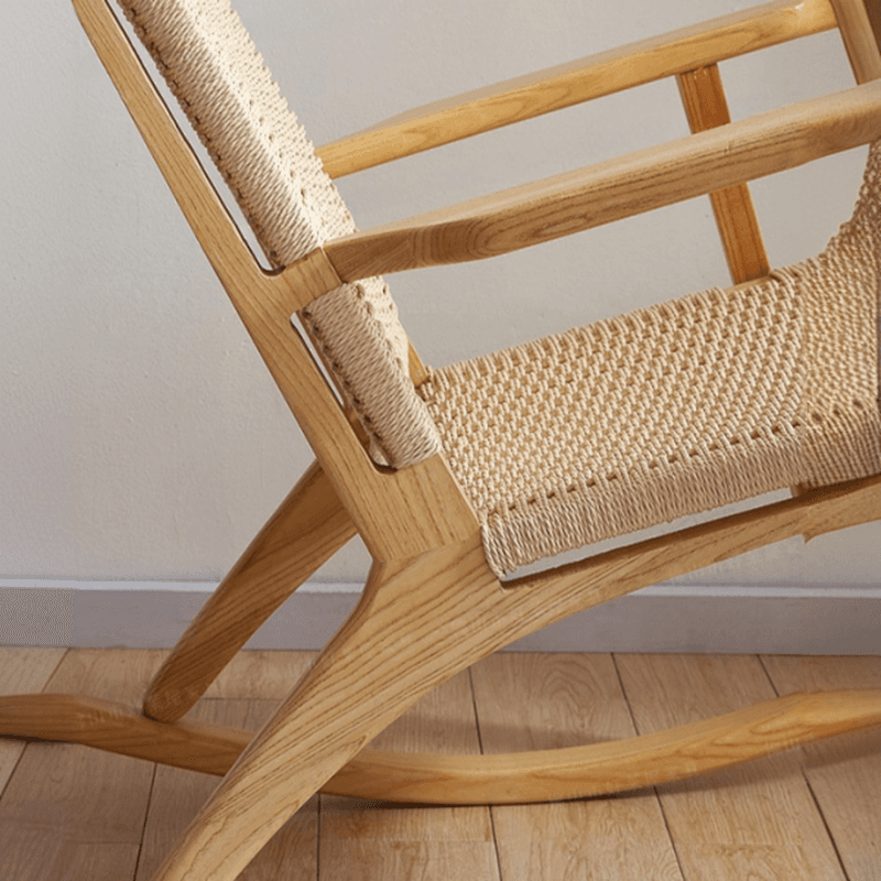 Wood Front Porch Rocking Chairs with Rear Back, Stationary - image 15