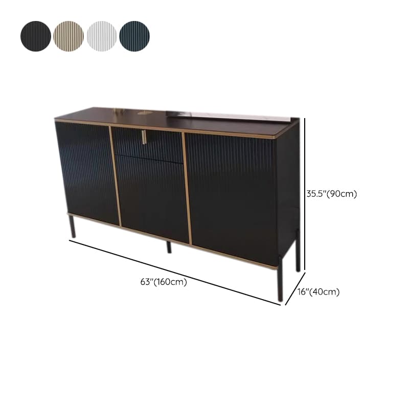 Free Standing Stone Wet-resistant Utility Storage Cabinet with 12 Interior Shelves & 3 Cabinets Living Room - image 21