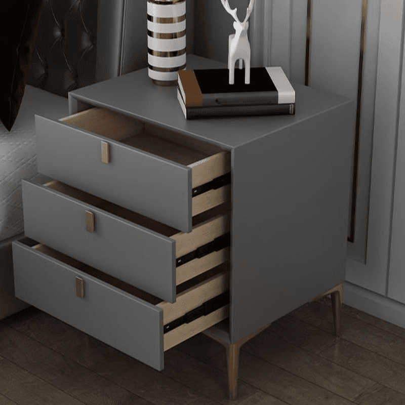 Modern Lumber Nightstand With Drawer Storage & Leg, 3 Drawers/2 Drawers - image 15