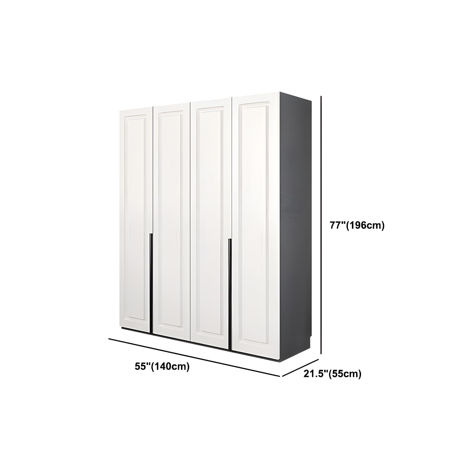 Modern Style Wooden Wardrobe Soft Close Door Wardrobe Closet with Drawer - image 20