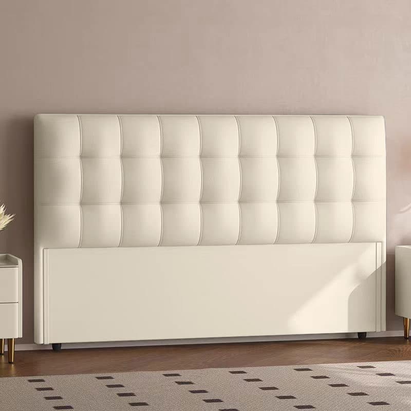 Trendy Panel Headboard with No Distressing, Piled Tufted Rectangle Design for King/Queen/Full Bed, Featuring Sponge Upholstery and Standard Height