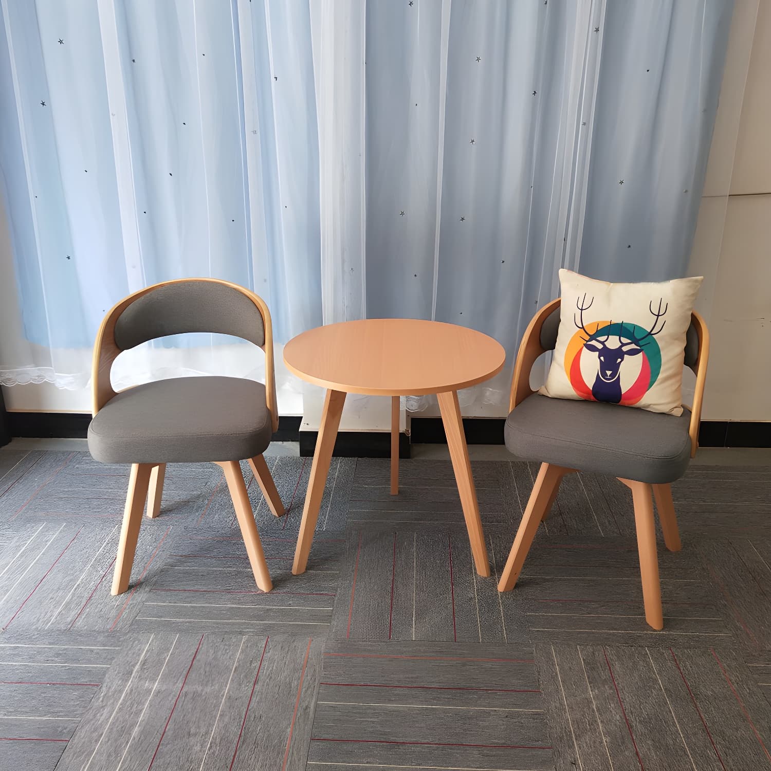 Contemporary Swivel Side Dining Room Chair Open Back Chair for Home Use - image 10