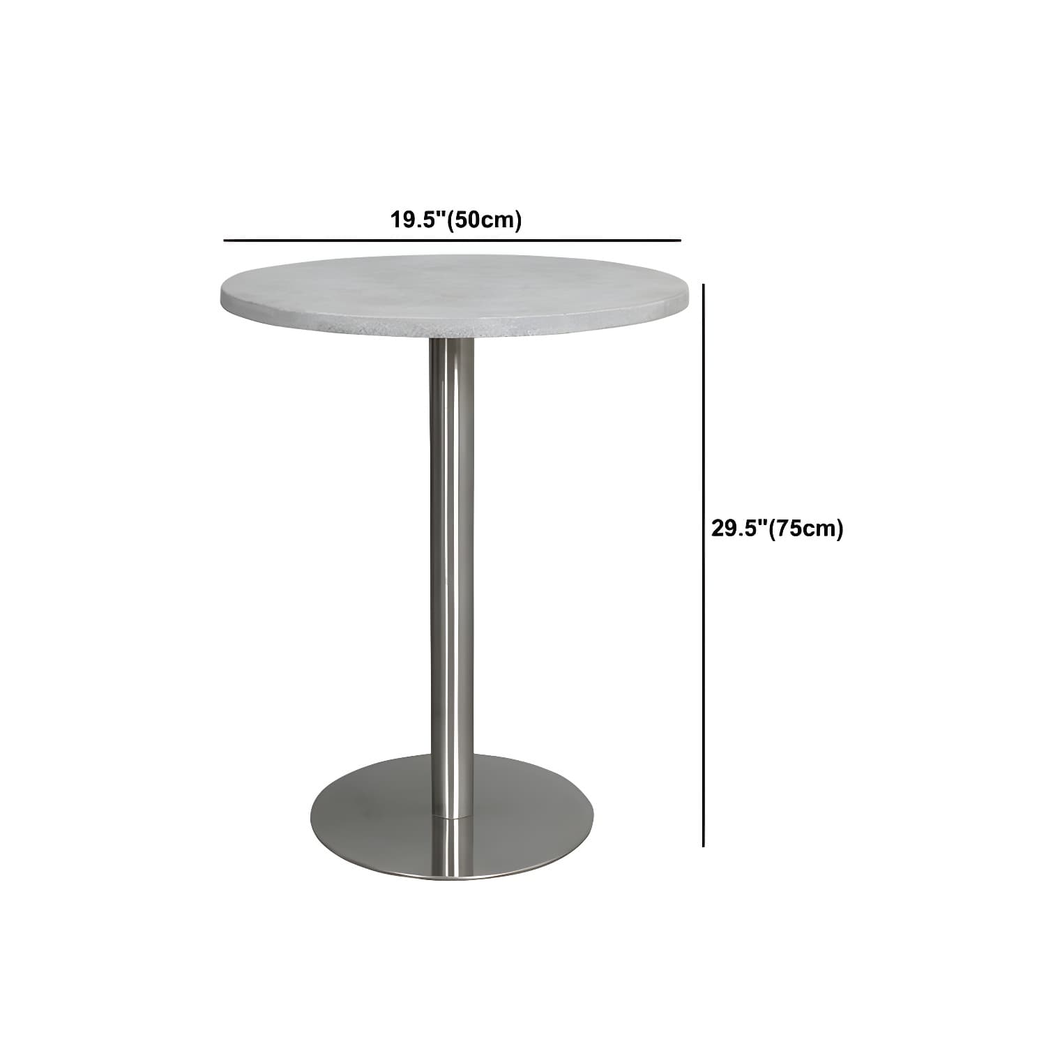 Mid-Century Modern Cocktail Table Pedestal 1 Single Coffee Table - image 28