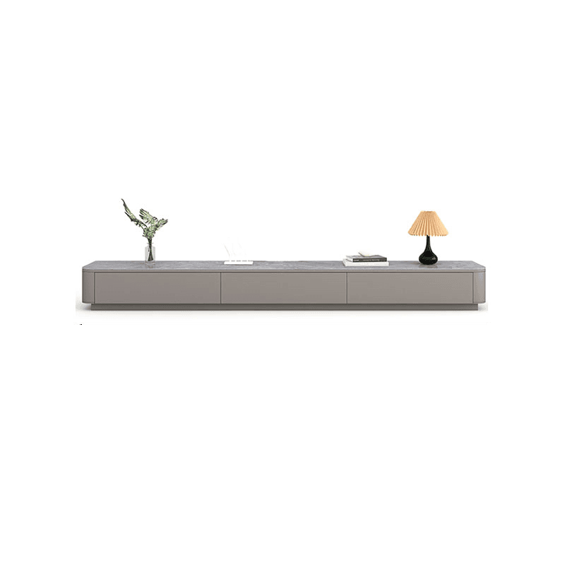 Casual Stone TV Stand with 4-Drawer/2 Drawers, 2 Cabinets, and Cable Management