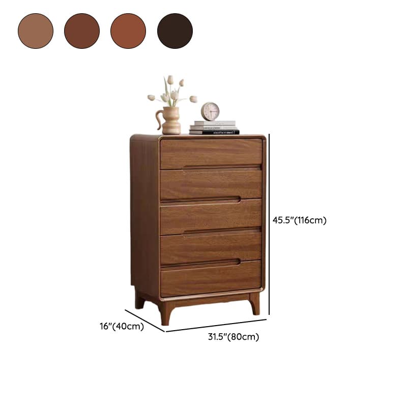 Trendy Walnut Wood Lingerie Chest/Double Dresser/Bachelor Chest with 5/4/6 Drawers in Vertical/Horizontal Orientation - image 18