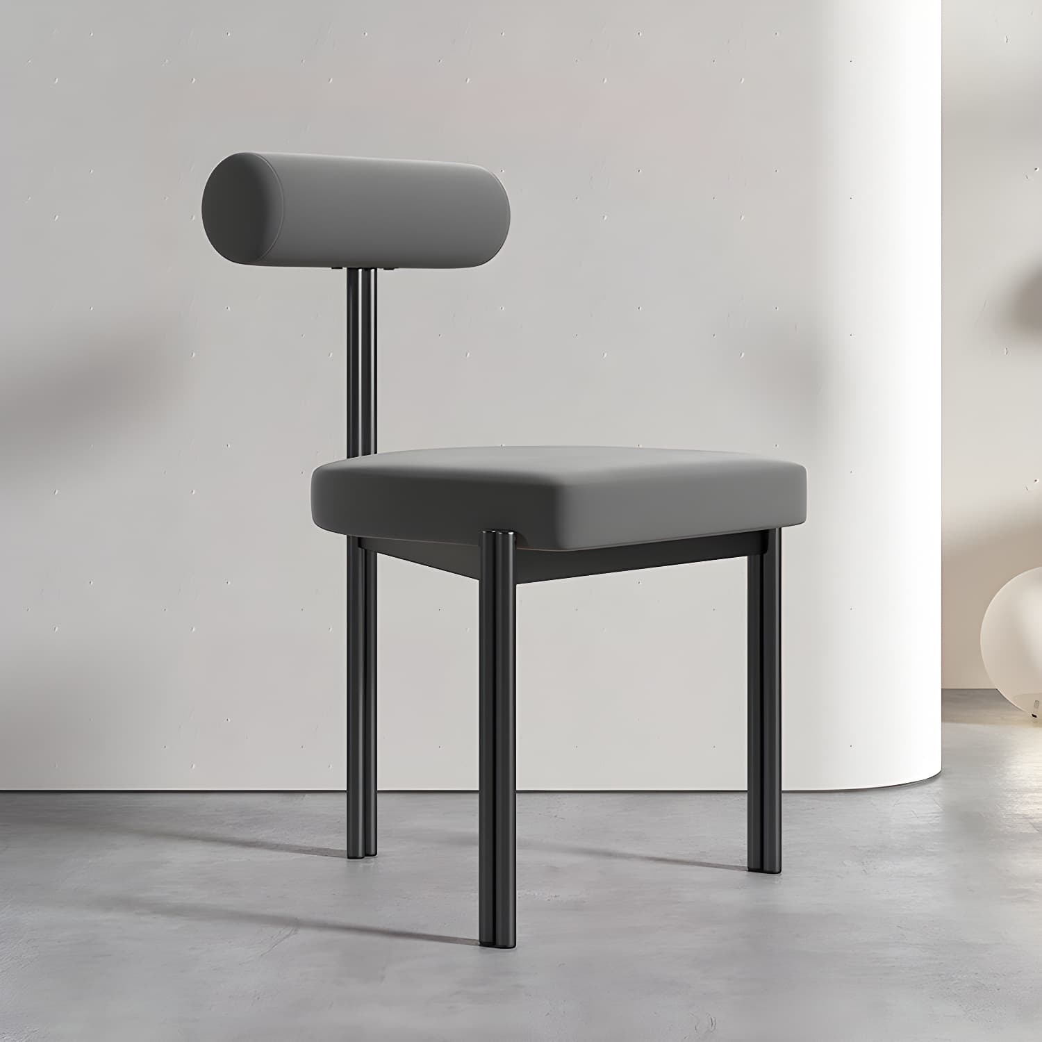 Upholstered Armless Dining Chairs Nordic Style Low Back Side Chair for Dining Room