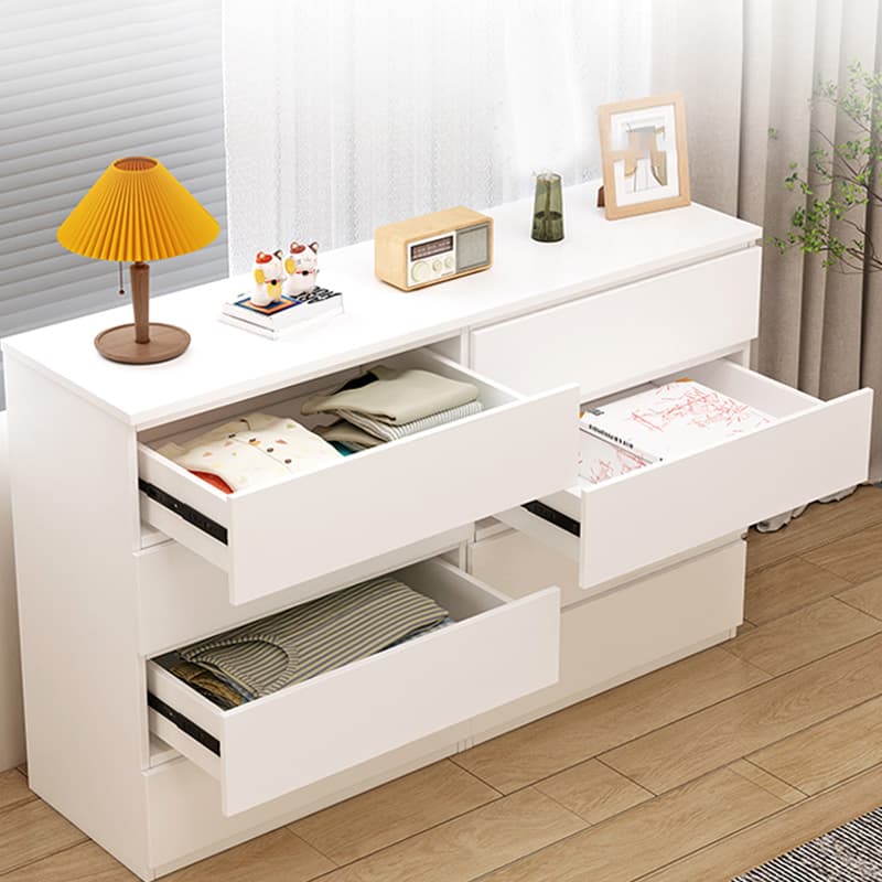Contemporary Vertical/Horizontal Bleached Wood Semainier/Double Dresser/Bachelor Chest Pale Wood Finish 6 Drawers/5 Drawers/4 Drawers for Master Bedroom - image 6