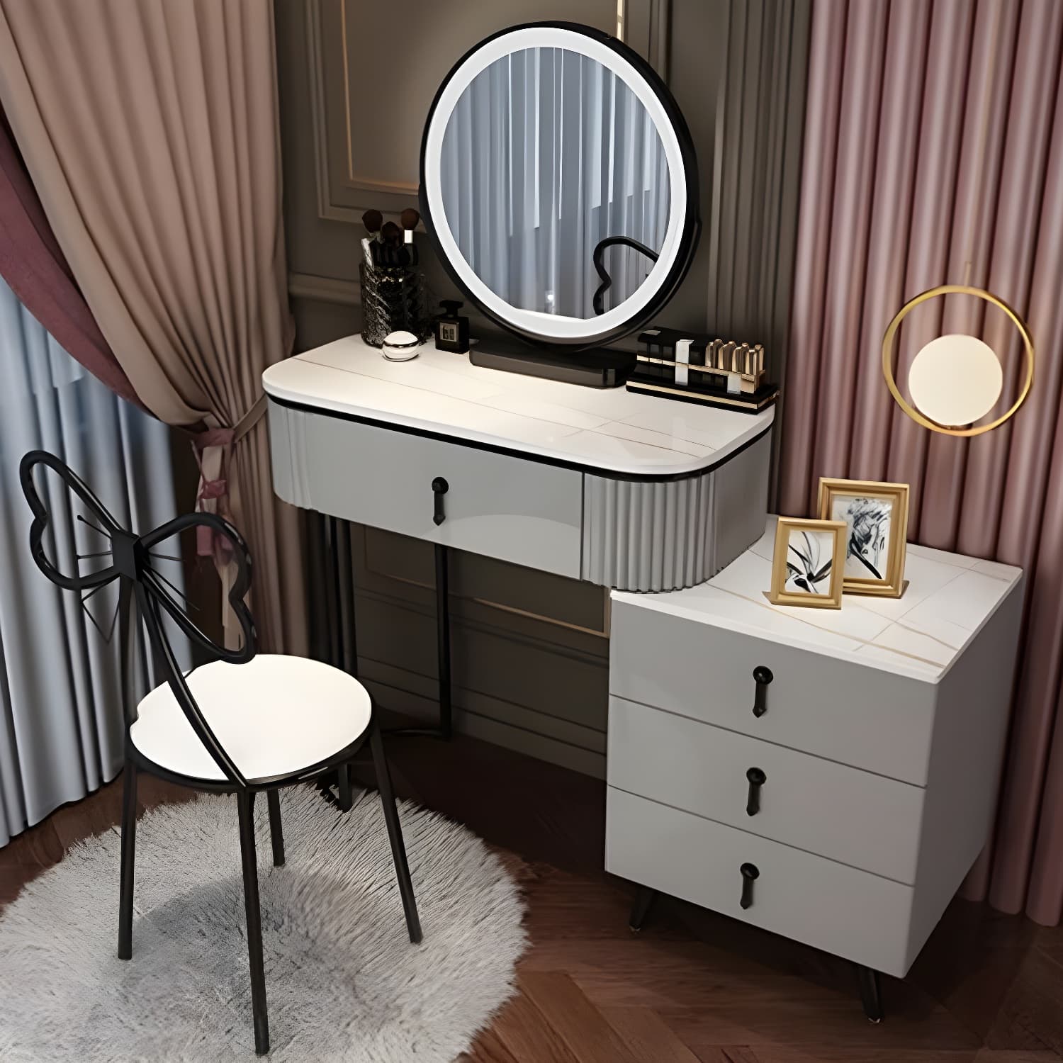 Modern Simple Style Vanity Dressing Table with Drawers for Bedroom - image 6