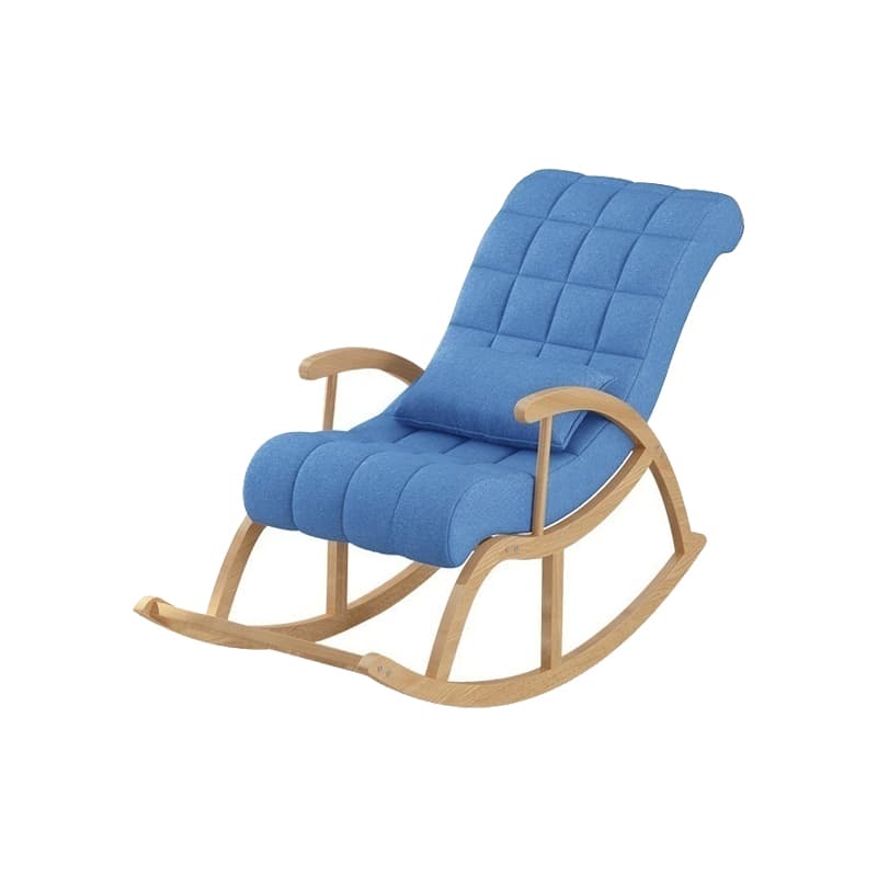 Modern Upholstered Rocking Chair with Track Arms - Comfortable and Stylish Design - image 16