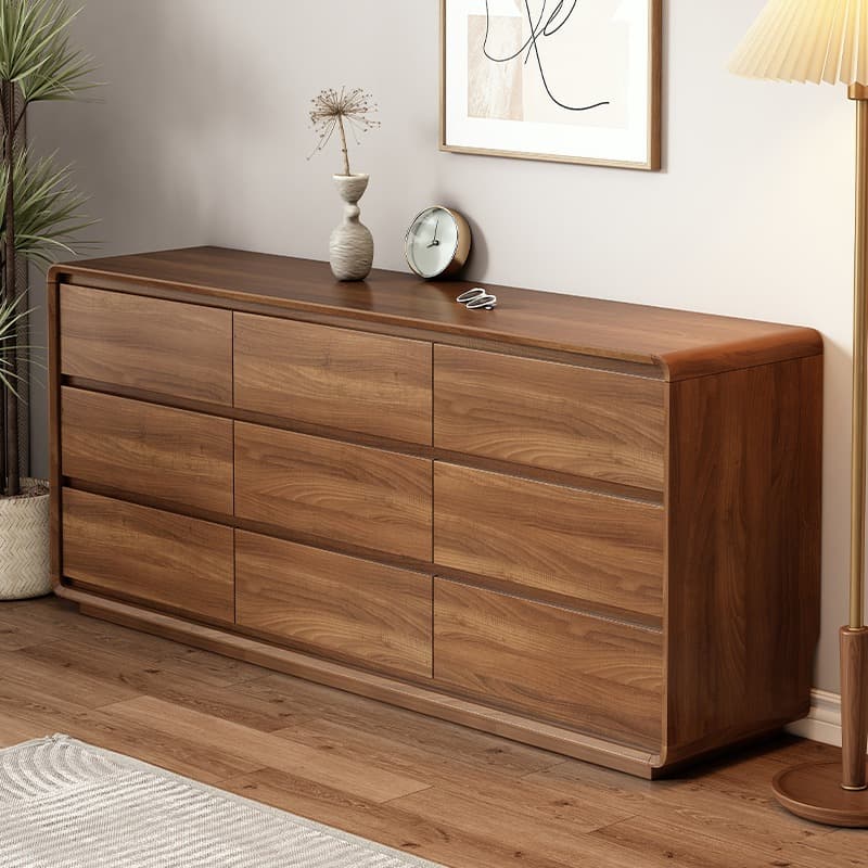 Simple Timber Console Dresser/Semainier/Bachelor Chest Horizontal/Vertical with 9 Drawers/6 Drawers/5 Drawers for Sleeping Quarters - image 6