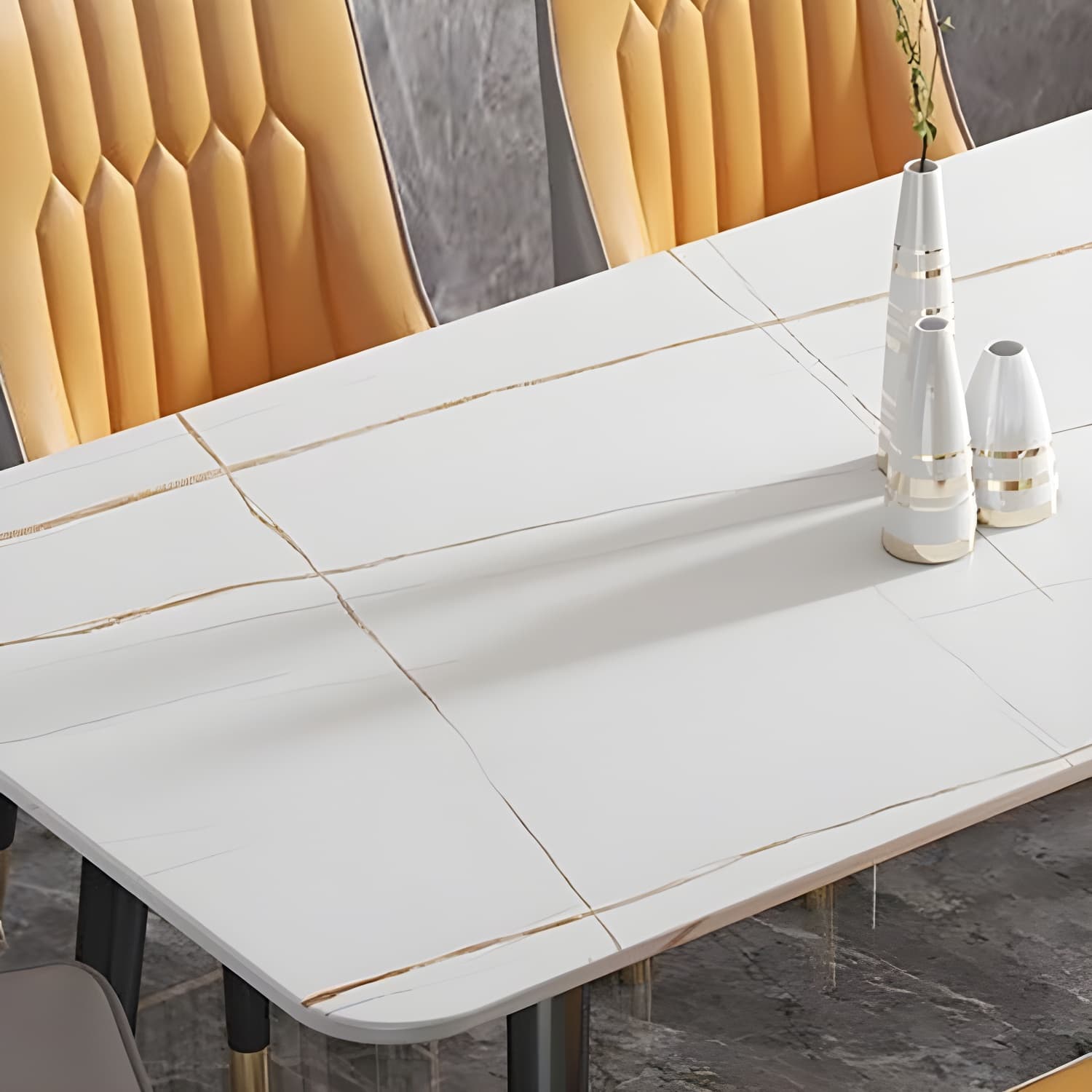 Simplicity Furniture Rectangle Stone Dining Room Table for Dining Room - image 10