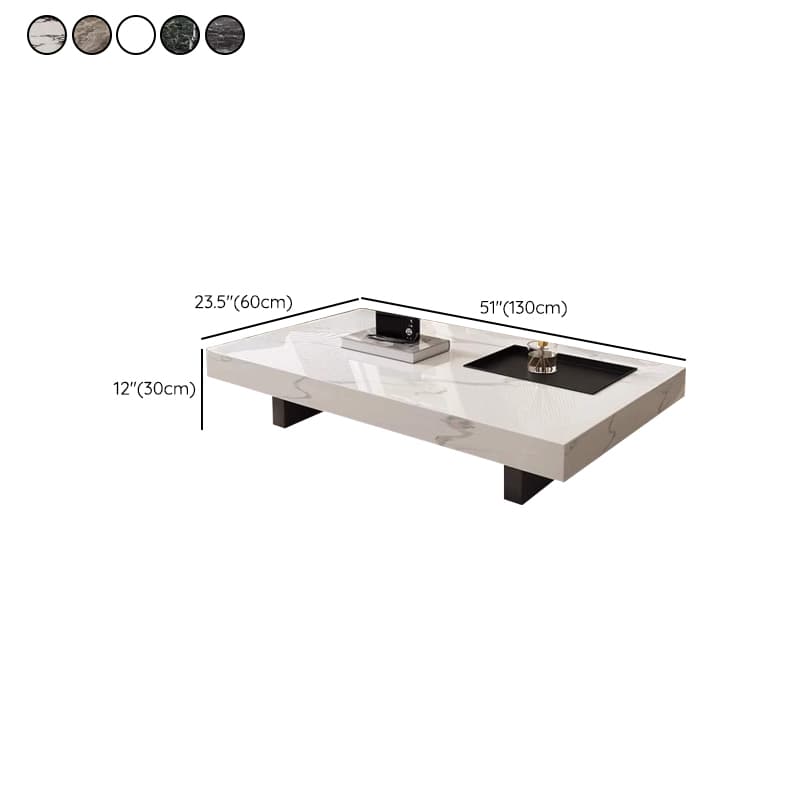 Dual Footing Geometric Figure/Square Accent Table for Home - image 19