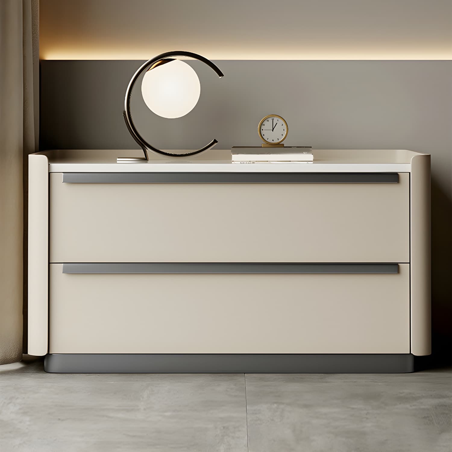 Modern Wood Nightstand with Drawer Storage, Light Wood Tone & Small Size - image 12