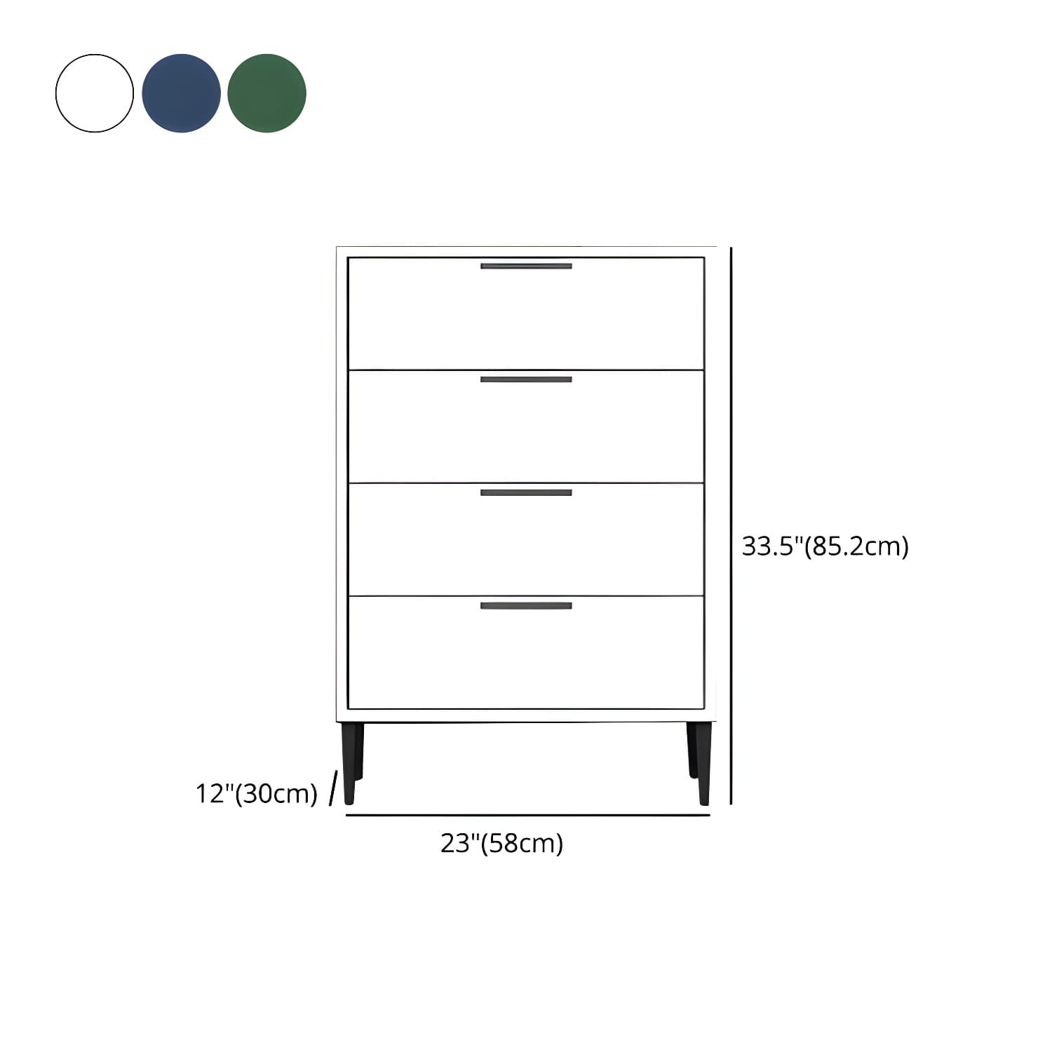 22.83" L x 11.81" W Contemporary Wood Accent Chest with Drawers - image 14