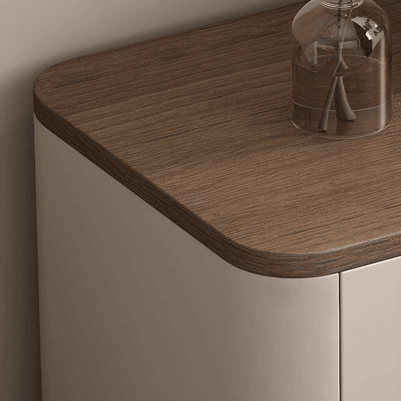 Organic Modern Nightstand With Drawer Organization Featuring 2 Drawers and Real Wood Countertop - image 11